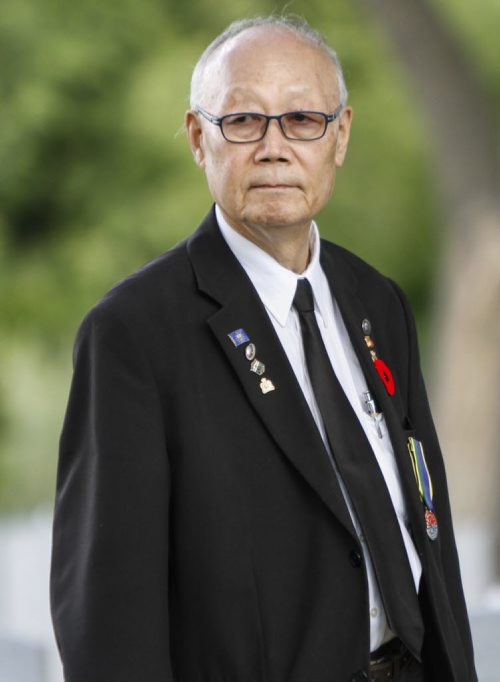 Harry Lee, who grew up in South Korea, immigrated to Canada in 1969. He thanked the war veterans gathered for a candle light service at Brookside Cemetery on Saturday, July 27, 2013, which marks the 60th anniversary of the Korean War ceasefire. "Thank God you were there to save me," he said. "I owe my life. They're really my heroes." The service also recognized the designation of 2013 as The Year of the Korea War Veteran by the Canadian government. Five hundred and sixteen Canadians gave their lives in the Korean War, which lasted three years and ended on July 27, 1953.  (MARY AGNES WELCH) (JESSICA BURTNICK/WINNIPEG FREE PRESS)