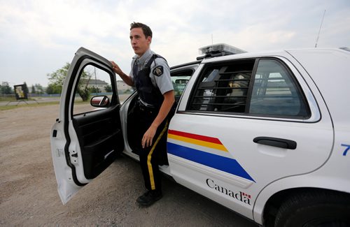 Ride along with RCMP Special Const. Kyle Boisvert, in Thompson, Tuesday, July 23, 2013. (TREVOR HAGAN/WINNIPEG FREE PRESS)