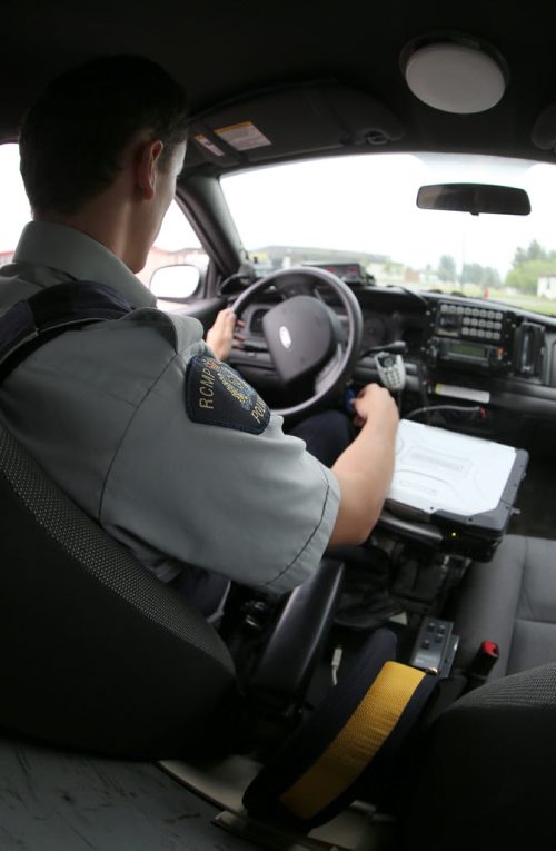 Ride along with RCMP Special Const. Kyle Boisvert, in Thompson, Tuesday, July 23, 2013. (TREVOR HAGAN/WINNIPEG FREE PRESS)