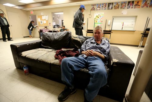 A client at the Homeless Shelter in Thompson, Tuesday, July 23, 2013. (TREVOR HAGAN/WINNIPEG FREE PRESS)