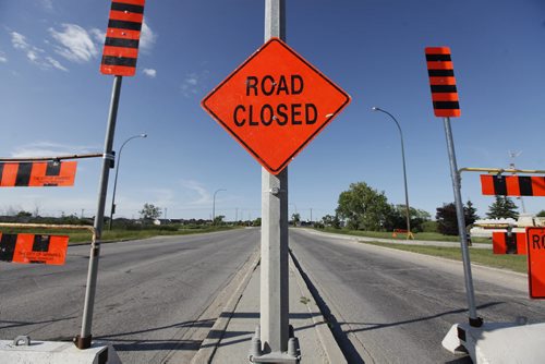 July 28, 2013 - 130728  -  Plessis Road at Dugald has been closed Sunday, July 28, 2013 for the construction of an underpass. John Woods / Winnipeg Free Press