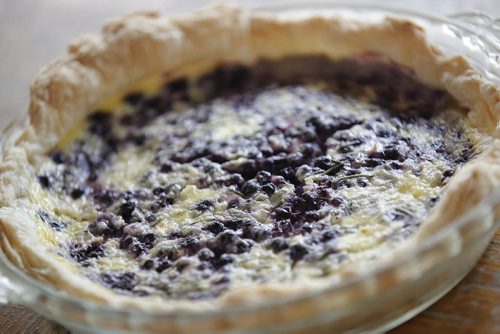 July 29, 2013 - 130729  -  Food Front - Goat Cheese Tart With Wild Blueberries. Photographed Monday, July 29, 2013. John Woods / Winnipeg Free Press
