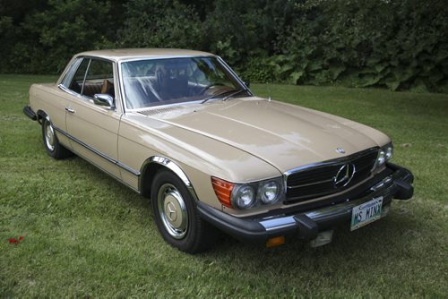 This 1974 Mercedes-Benz 450SLC was purchased on eBay from Ventura, California by Winnipegger Roberta Beach in January, and shipped in early Spring. It was first owned, however, by American actress Carol Burnett, who is best known for her variety show The Carol Burnett Show. Tuesday, July 30, 2013. (JESSICA BURTNICK/WINNIPEG FREE PRESS)