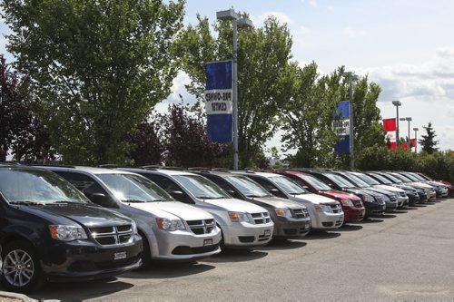 Photos taken at Pointe West Autopark at 3965 Portage Ave. West. There is an acute shortage of used cars on the market, thanks to the economic slowdown in the U.S.A. in 2008-2009, a decline of leasing and low thresholds for writing vehicles off. Wednesday, July 31, 2013. (JESSICA BURTNICK/WINNIPEG FREE PRESS)