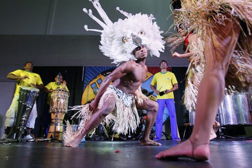 August 4, 2013 - 130804  -  A performer dances in the Alô! Brasil Pavilion Sunday, August 4, 2013. John Woods / Winnipeg Free Press