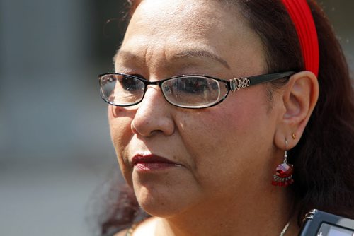 Inquest begins today into Brian Sinclair hospital death.  Esther Grant outside of the courthouse.  BORIS MINKEVICH / WINNIPEG FREE PRESS August 6, 2013