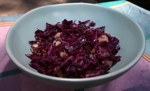 Food Front, Red Cabbage and Apple Slaw. See Allison Gilmore's tale. August 12, 2013 - (Phil Hossack / Winnipeg Free Press)