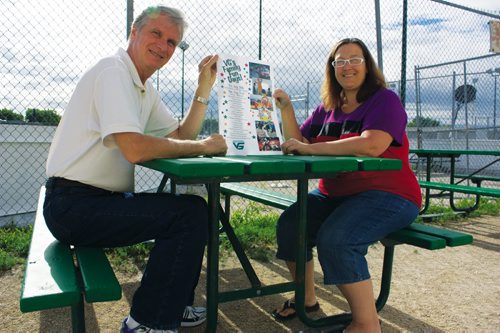 Canstar Community News Aug. 7, 2013 - Valley Gardens Community Centre publicity director Wayne Elliott and office manager Debbie Neufeld are excited for the centre's Family Fun Days slated for Aug. 30 and 31. (DAN FALLOON/CANSTAR COMMUNITY NEWS/HERALD)