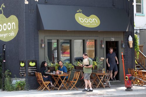 Boon burger café on Sherbrook Ave See Melissa Martin story-August 15, 2013   (JOE BRYKSA / WINNIPEG FREE PRESS)