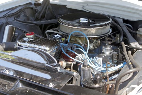 CLASSIC CARS - John Courcelles owns a classic car. A 1965 Thunderbird. BORIS MINKEVICH / WINNIPEG FREE PRESS. August 19, 2013.
