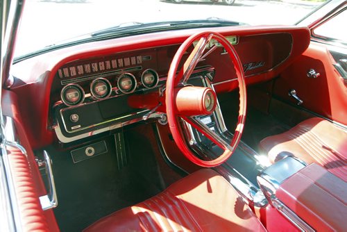 CLASSIC CARS - John Courcelles owns a classic car. A 1965 Thunderbird. BORIS MINKEVICH / WINNIPEG FREE PRESS. August 19, 2013.