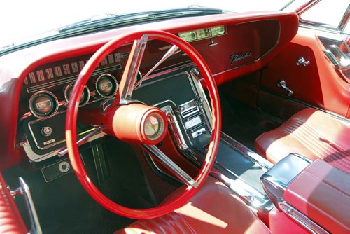 CLASSIC CARS - John Courcelles owns a classic car. A 1965 Thunderbird. BORIS MINKEVICH / WINNIPEG FREE PRESS. August 19, 2013.