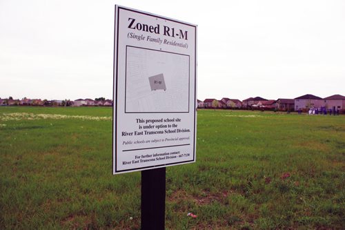 Canstar Community News Aug. 18, 2013 - The River East Transcona School Division has land under option to it along Edmund Gale Drive in Canterbury Park. The division recently declined options in Harbour View South. (DAN FALLOON/CANSTAR COMMUNITY NEWS/HERALD)