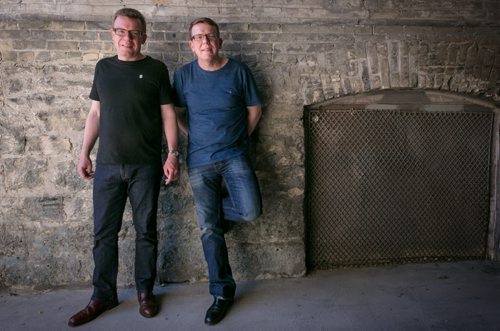Identical twins Craig (left) and Charlie Reid best known as The Proclaimers. The Scottish duo, which has been touring and recording since the 1980s, play a show at the McPhillips Street Station Wednesday night.  130821 - Wednesday, August 21, 2013 - (Melissa Tait / Winnipeg Free Press)