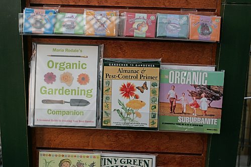 BORIS MINKEVICH / WINNIPEG FREE PRESS  070516 Organic gardening. Dave Hanson and Evelyn Yauk own and run Sage Garden Herbs, the city's only 100% organic garden centre. They sell all sorts of organic stuff there. Books and organic fertilizer.