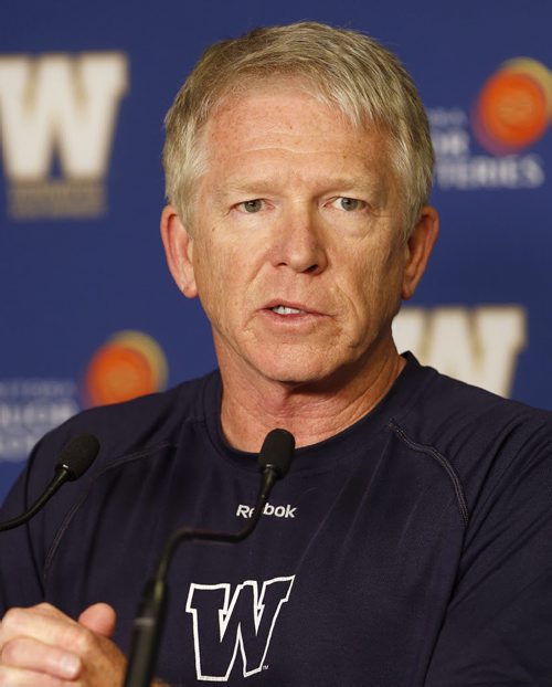 Bomber Coach Tim Burke talks about recent personnel changes  this week Äì Ed Tait story  KEN GIGLIOTTI / Aug 27 2013 / WINNIPEG FREE PRESS