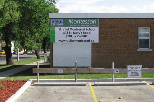 Canstar Community News St. Vital Montessori School has relocated to 613 St. Mary's Road. (JARED STORY/FOR CANSTAR/THE LANCE)