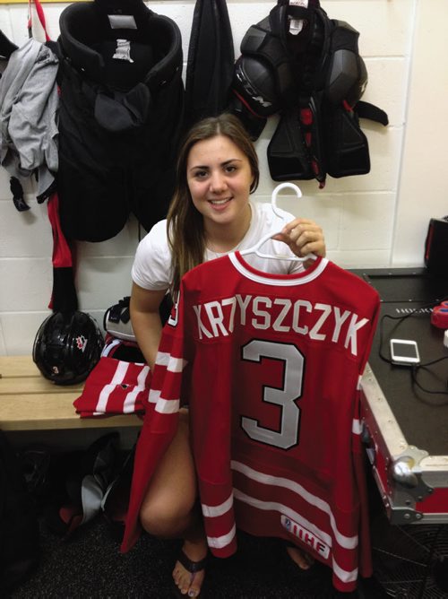 Canstar Community News 29/08/2013- Danielle Krzyszczyk,16, made the 2013 U-18 Team Canada Womenís Hockey team. (SUPPLIEDPHOTO)