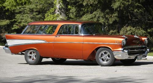 John Woods / Winnipeg Free Press / May 19/07- 070519  - 1957 Chevy Bel Air Nomad owned by Brian Baxter photographed for a car feature Saturday May 19/07.