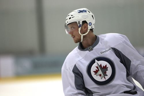 Winnipeg Jets Karl Klingberg practicing at the MTS Iceplex Tuesday -See Ed Tait story- Sept 03, 2013   (JOE BRYKSA / WINNIPEG FREE PRESS)