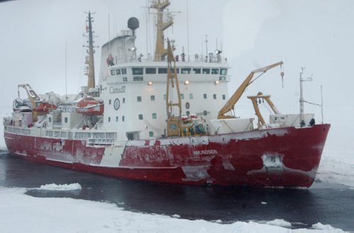 The Canadian Coast Guard Amundsen icebreaker in 2008. Bart Kives was the reporter/ Wayne Glowacki / Winnipeg Free Press March  2008