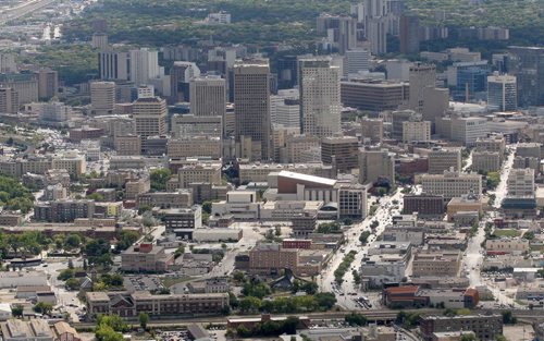 Great view of downtown Winnipeg looking towards the southStandup photo- Sept 12, 2013   (JOE BRYKSA / WINNIPEG FREE PRESS)