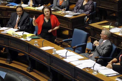 Manitoba Legislature last question period. NDP side of the house. BORIS MINKEVICH / WINNIPEG FREE PRESS. Sept. 13, 2013