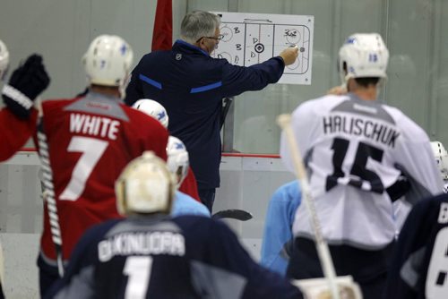 Winnipeg Jets NHL practice at the MTS IcePlex. BORIS MINKEVICH / WINNIPEG FREE PRESS. Sept. 16, 2013