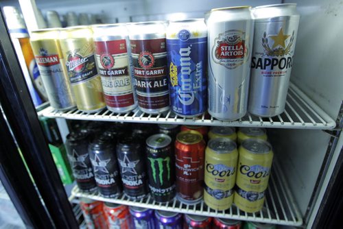 Beer in a local vendor sold individually. BORIS MINKEVICH / WINNIPEG FREE PRESS. Sept. 16, 2013
