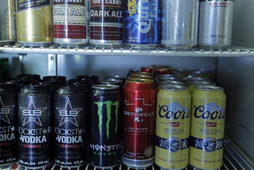 Beer in a local vendor sold individually. BORIS MINKEVICH / WINNIPEG FREE PRESS. Sept. 16, 2013