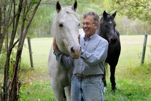 Don Rocan, a resident of Springfield municipality near loves spending time with his horses on his acreage near Birds Hill Park.  Rocan chuckles as he walks with his mischievous horse Piñata who is 25 years old.   See Bill Redekop's Story.  Sept  17,, 2013 Ruth Bonneville Winnipeg Free Press