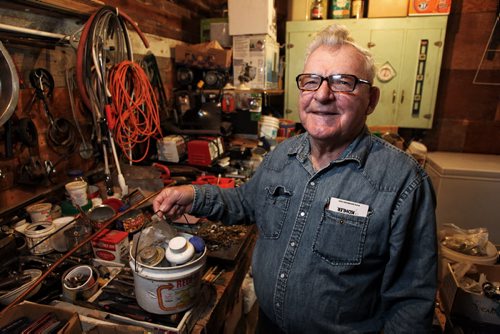 Bill Gregorchuk, aka. The Plumber, is turns 80 on October 1st and has been in the plumbing business for 61 years. Known throughout the city as the little old Ukrainian man who carries his tools in a ice-cream pail. 130930 - September 30, 2013 MIKE DEAL / WINNIPEG FREE PRESS