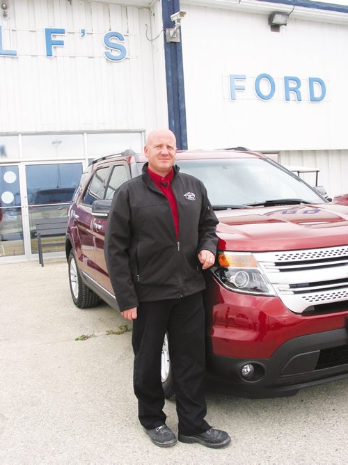 Canstar Community News Sept. 18, 2013 - Wilf's Elie Ford is participating in a community program through Ford of Canada that allows community groups to fundraise by offering test drives with Ford vehicles. (ANDREA GEARY/CANSTAR COMMUNITY NEWS)