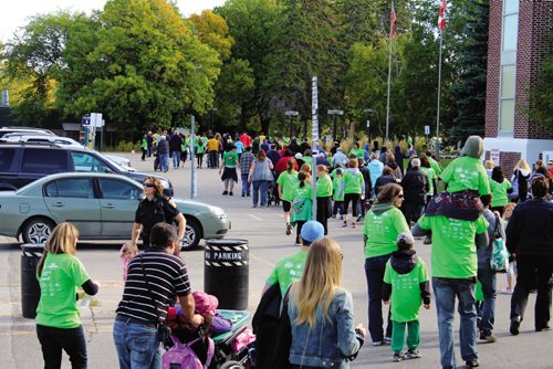 Canstar Community News The walkathon portion of the St. Amant Foundation's Free The Spirit Festival was a 3 km stroll down River Road to St. Mary's Road and back.