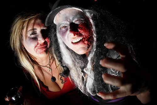 October 12, 2013 - 131012  -  Orly Hasid (L) and Kathy Lotz at the Zombie Walk After Party at the Zoo Saturday, October 12, 2013. John Woods / Winnipeg Free Press
