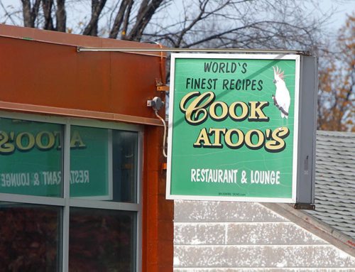 Sunday Xtra story on best pun-named businesses around town. Cookatoo's, 1069 Sargent Ave. BORIS MINKEVICH / WINNIPEG FREE PRESS Oct. 15, 2013