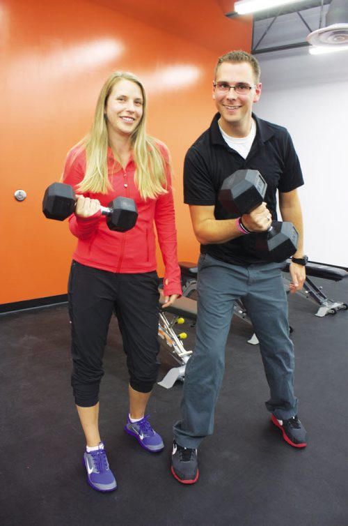 Canstar Community News Sept. 26, 2013 - Benefit Rehabilitation and Strength Training co-owners Krista Floren and Cody Bruce-Smith hope for a bright future for their facility. (DAN FALLOON/CANSTAR COMMUNITY NEWS/HERALD)