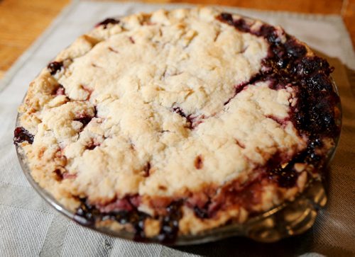 Saskatoon Pie Monday, October 21, 2013. (TREVOR HAGAN/WINNIPEG FREE PRESS) - food front