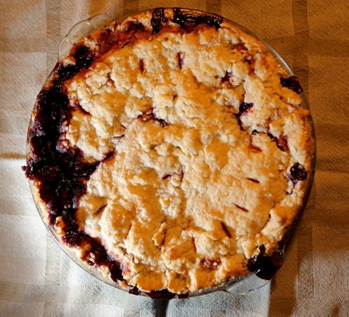 Saskatoon Pie Monday, October 21, 2013. (TREVOR HAGAN/WINNIPEG FREE PRESS) - food front