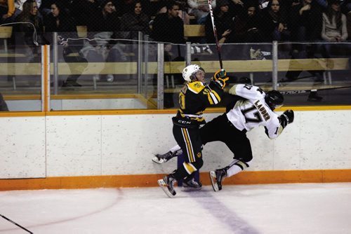 Canstar Community News The University of Manitoba Bisons men's hockey team was routed Friday night in their season opener, falling to the University of Alberta Golden bears 5-0 in front of a home crowd at Wayne Fleming Arena in the Max Bell Centre. (JORDAN THOMPSON)