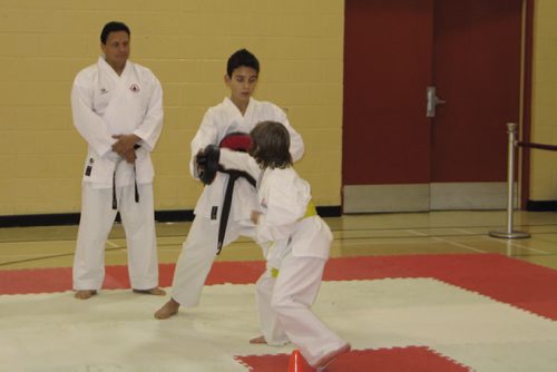 Canstar Community News Oct. 17, 2013 - Winnipeg Open 2013 tournament comissioner Sensei Angelo Mendoza and students of his Bushido-Kai Canada karate school. (JARED STORY, CANSTAR COMMUNITY NEWS, THE TIMES)