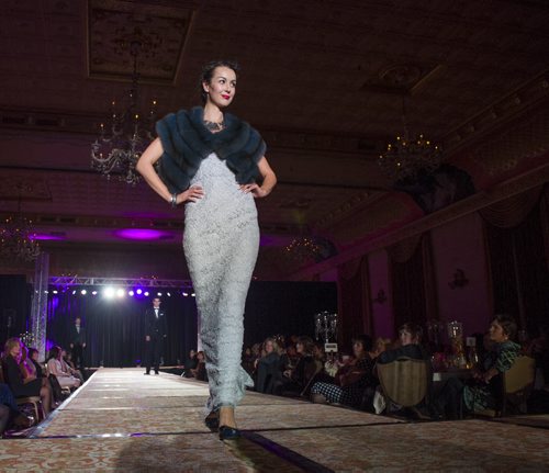 131023 Winnipeg - DAVID LIPNOWSKI / WINNIPEG FREE PRESS (October 23, 2013)  Holt Renfrew held a fashion show along with the ChildrenÄôs Hospital Guild of Manitoba on Wednesday night at the Fort Garry Hotel.  For the Threads page of the Nov. 2 edition of 49.8.