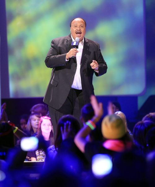 Martin Luther King lll at the WE DAY event in the MTS centre Wednesday.  Wayne Glowacki / Winnipeg Free Press Oct. 30 2013