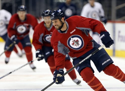 Winnipeg Jets Practice at the MTS Centre Äì #44 Zack Bogosian  during long end of practice skate - - team improvement story  Oct. 31 2013 / KEN GIGLIOTTI / WINNIPEG FREE PRESS