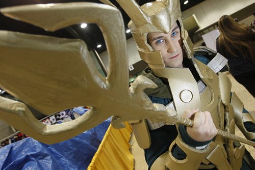 November 1, 2013 - 131101  -  Michael Couchman as Loki at opening day of Comic Con at the Convention centre Friday, November 1, 2013. John Woods / Winnipeg Free Press