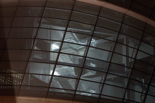 A photo of the Human Rights Museum at night. BORIS MINKEVICH / WINNIPEG FREE PRESS  November 4, 2013 CMHR