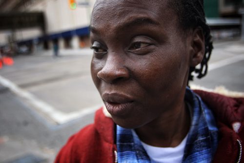 Oluyemisi Akinbinu, a woman from Nigeria waiting to find out if her refugee claim has been accepted. SheÄôs struggling here cleaning houses but terrified she will get sent back to Nigeria. 131105 - November 5, 2013 MIKE DEAL / WINNIPEG FREE PRESS