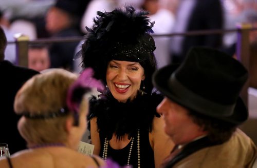 Deb McMullen, Vici Anderson and Doug Anderson at a Roaring Twenties themed fundraiser in support of The Canadian Diabetes Association at the Metropolitan Entertainment Centre, Saturday, November 9, 2013. (TREVOR HAGAN/WINNIPEG FREE PRESS)