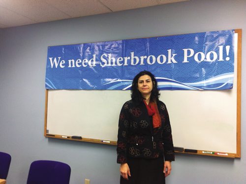 Canstar Community News Nov. 13, 2013 -- Friends of Sherbrook Pool chair Marianne Cerilli announced that there will be two public consultations to discuss the fate of Sherbrook Pool.