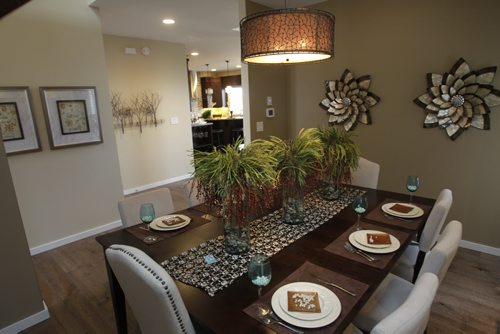 Homes. The dining room at 175 Lake Bend Road, a Kensington Homes show home. The sales rep. is Sabie Brar. Todd Lewys story   Wayne Glowacki / Winnipeg Free Press Nov. 14. 2013